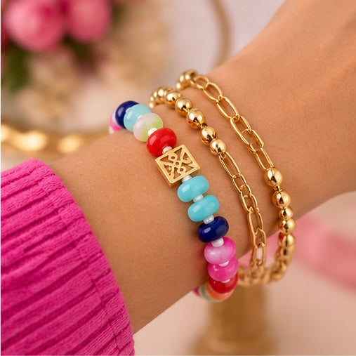 Michelle Mcdowell Thea Multicolor Stone Bracelet