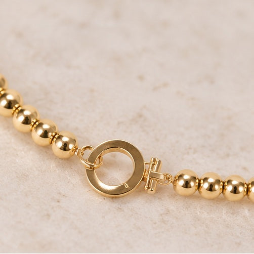 Michelle Mcdowell Large Gold Beaded Necklace