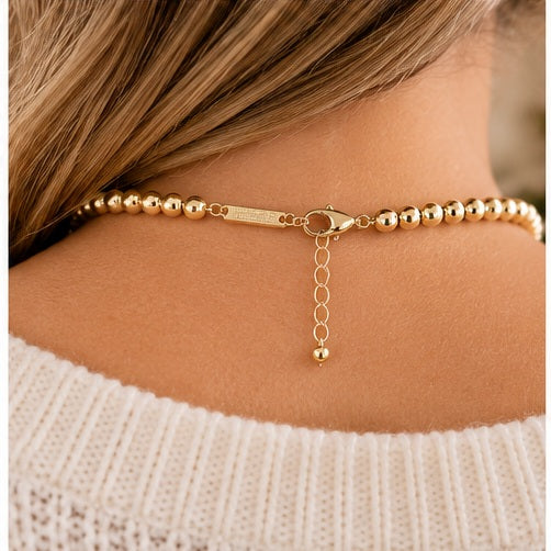 Michelle Mcdowell Large Gold Beaded Necklace