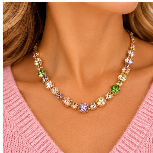 Sensibling Round Stone Necklace