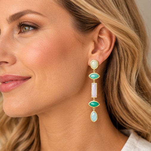 Winton & Waits Gem Stack Earrings