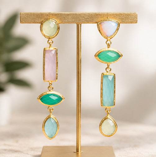 Winton & Waits Gem Stack Earrings