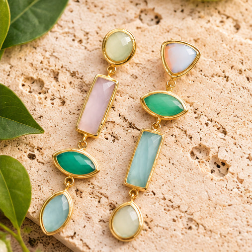 Winton & Waits Gem Stack Earrings