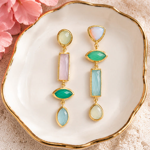 Winton & Waits Gem Stack Earrings