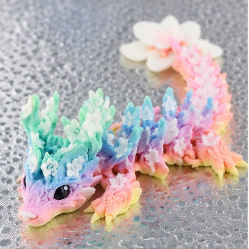 Power TRC 3D Printed Rainbow Blossom Dragon