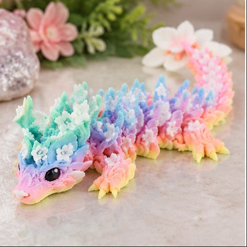 Power TRC 3D Printed Rainbow Blossom Dragon