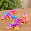PowerTRC 3D Printed Articulated Crystal Dragon (Rainbow)