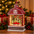 Roman Lighted Swirl Barn Lantern
