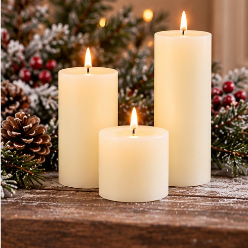 Uyuni Lighting LED Pillar Candle Smooth