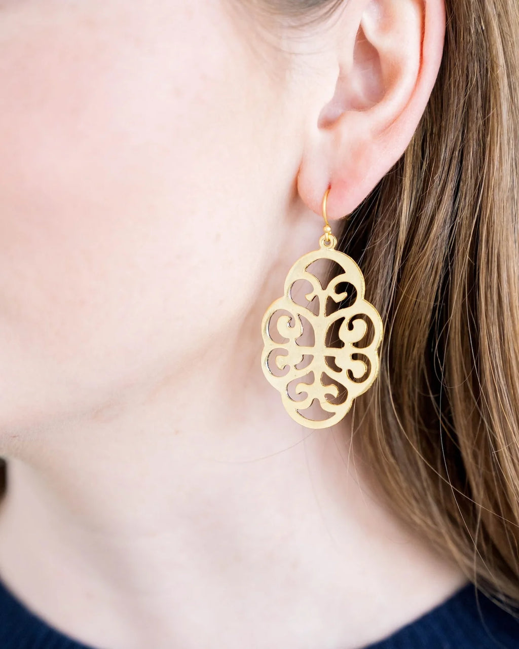 Leaf Cut-Out Earrings