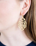 Leaf Cut-Out Earrings