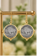 Susan Shaw Buffalo Nickle Earrings