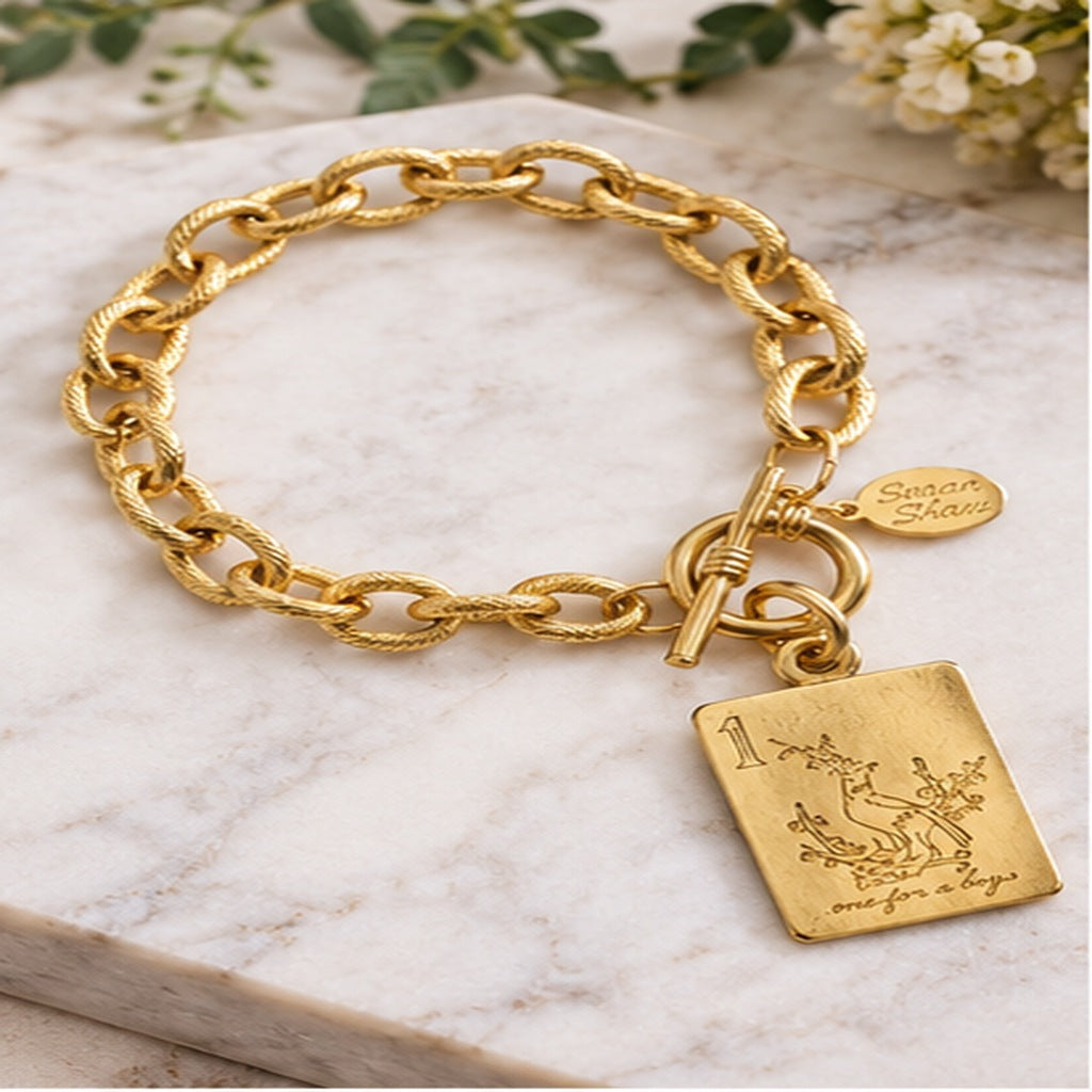 Susan Shaw Mahjong Tile Bracelet