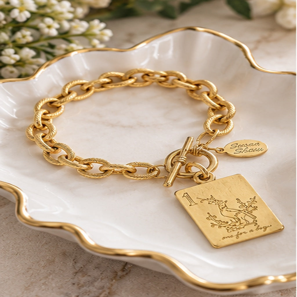 Susan Shaw Mahjong Tile Bracelet