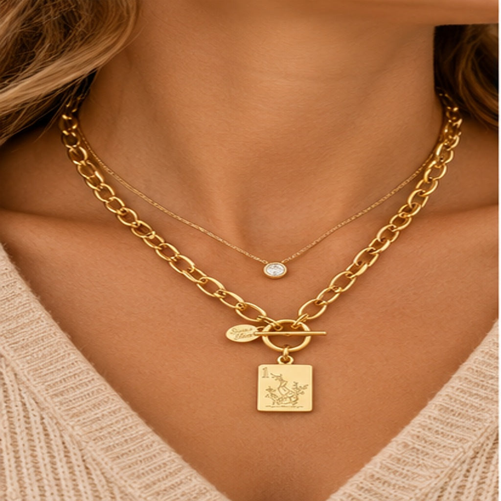 Susan Shaw Mahjong Tile Necklace