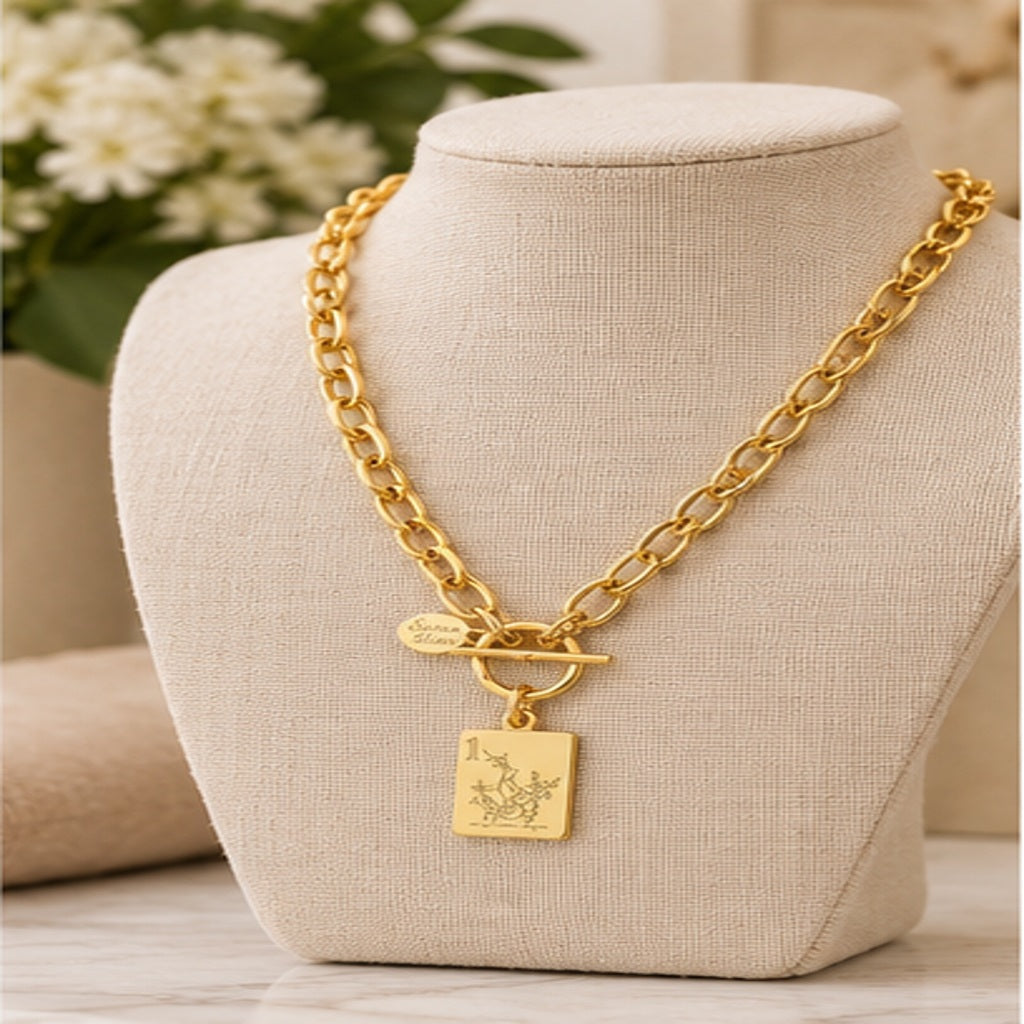 Susan Shaw Mahjong Tile Necklace