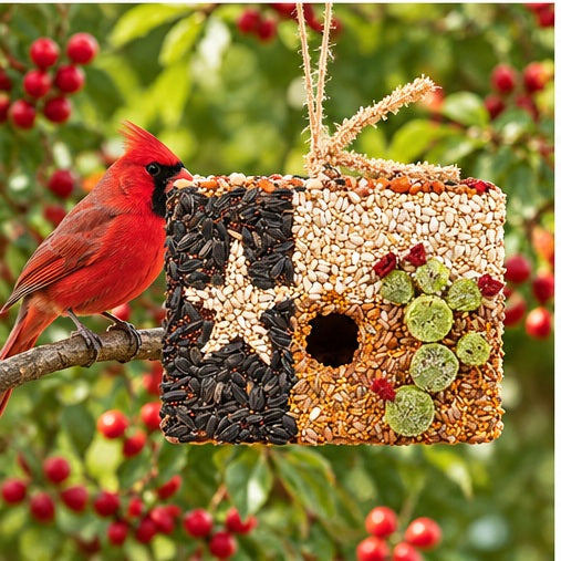 Mr. Bird Heart of Texas House Bird Feeder