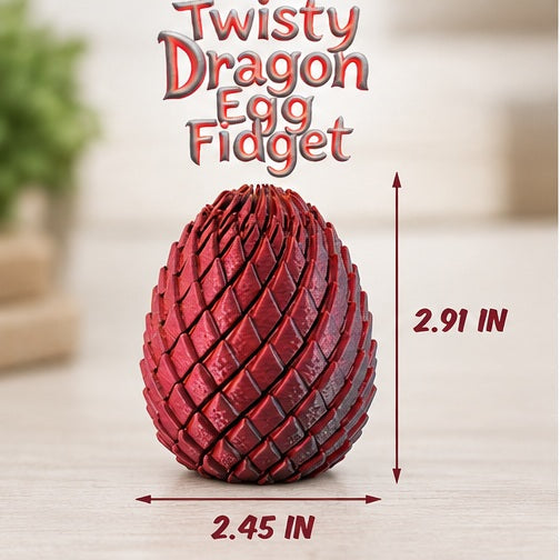 Power TRC 3D Printed Twisty Dragon Egg Fidget