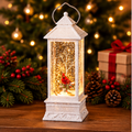 Roman Lighted Swirl Cardinal Winter Lantern