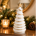 Mud Pie Large White & Gold Tree Sitter